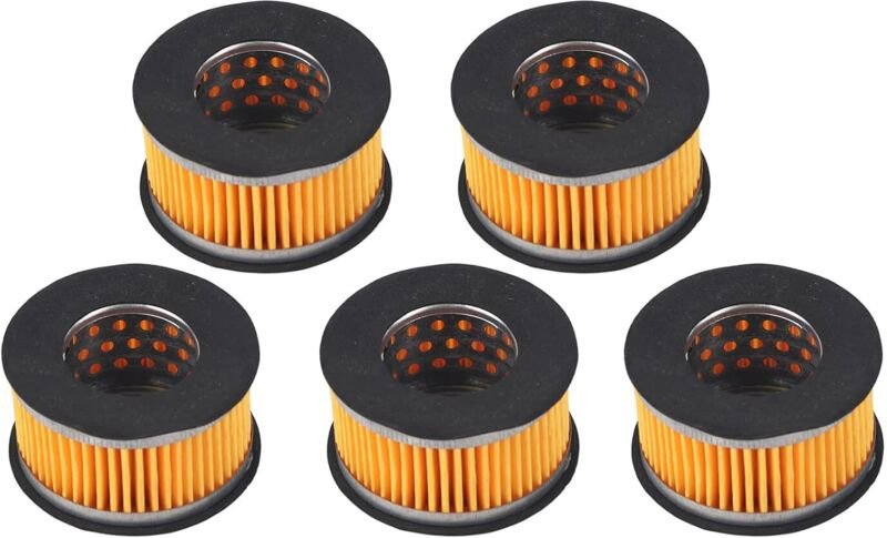 Linghhang - Luftkompressor-Filter-Schalldämpfer, 5-teiliges Luftkompressor-Filterelement-Schalldämpfer-Zubehör-Set zum A...