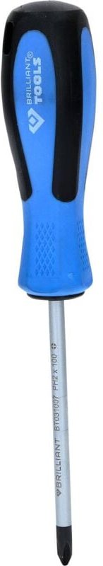 Brilliant Tools - BT031007 Schraubendreher Kreuzschlitz, PH2 x 100 mm