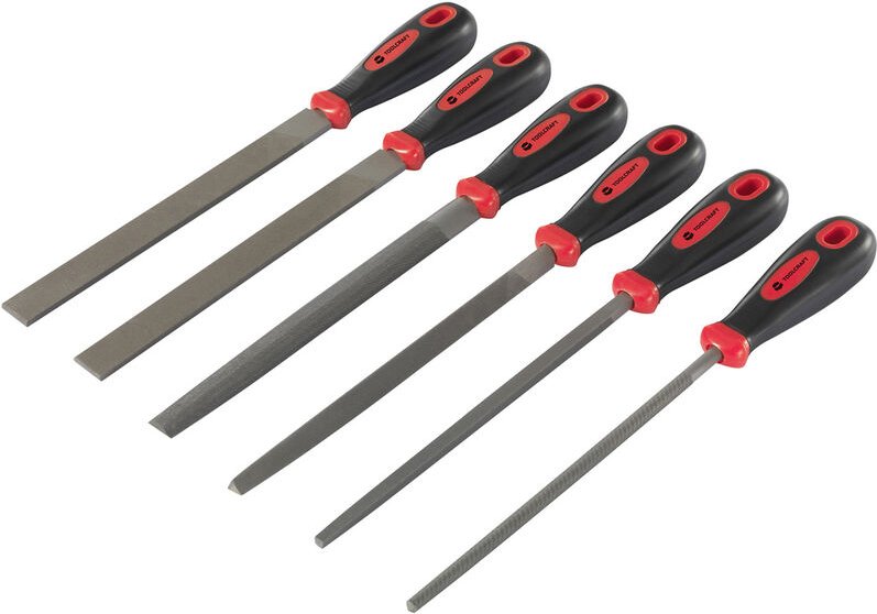 Toolcraft - TO-7873782 6-tlg. Stahlfeilen-Set Länge 370 mm 1 Set