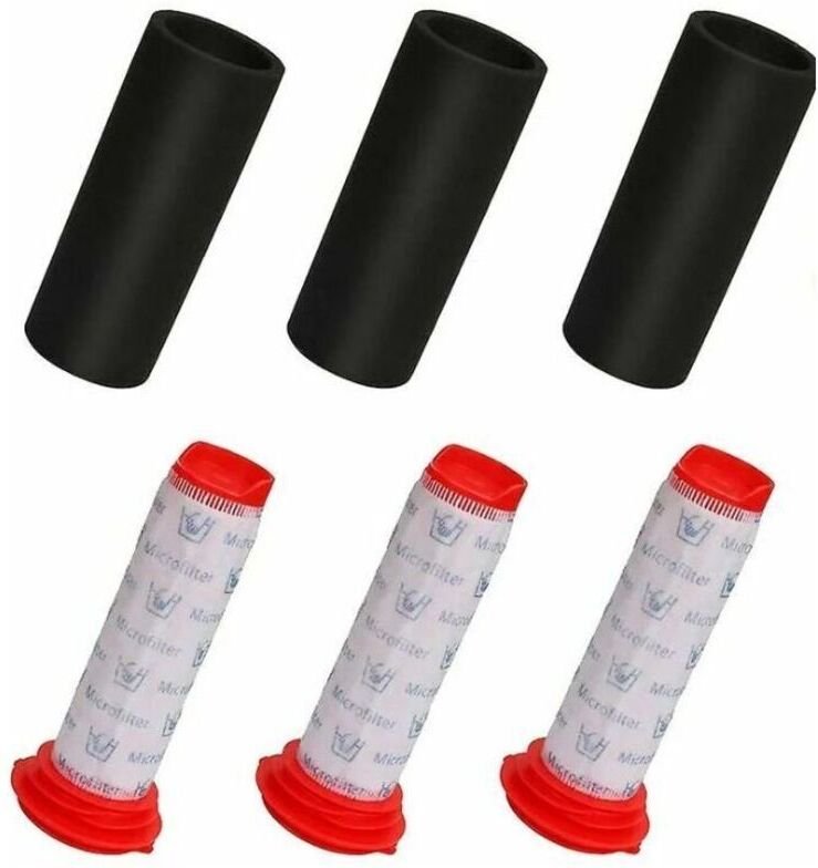 Filterset für BOSCH BCH65 BCH6L2560 754176 754175, 3 Hauptfilter + 3 Schaumstofffilter für Staubsauger