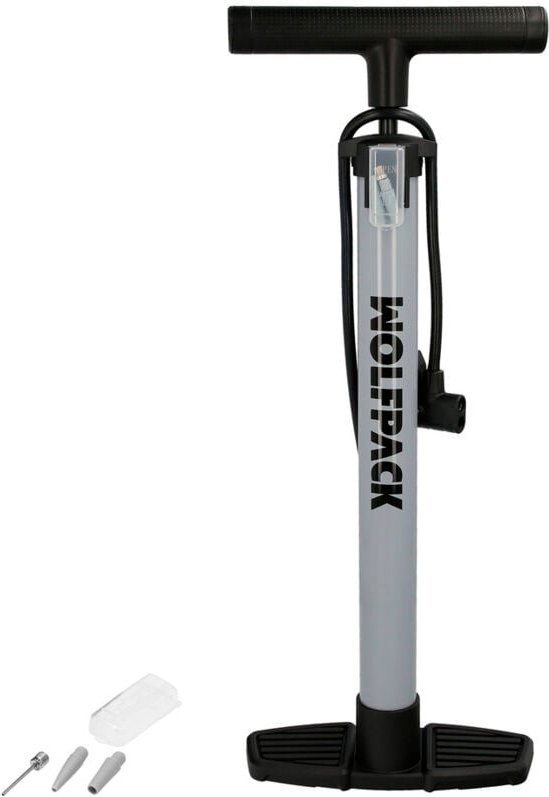 Bomba Inflar 5,5 Bares. Valvulas schrader y presta con Adaptadores. Base Plastico