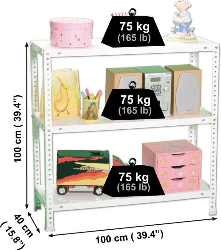 Simonrack Advantage Plus 3/400 1000 Metallregal Weiß