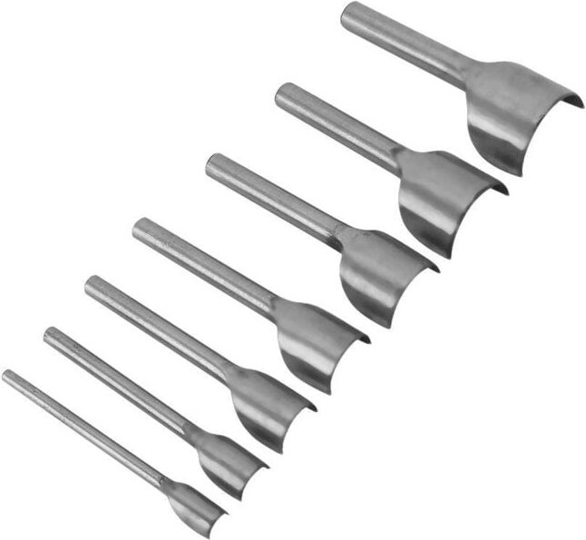 7-teiliges halbrundes U-förmiges Stanzschneider-Set für Lederhandwerk, Leder-Stanzwerkzeuge, 10–40 mm