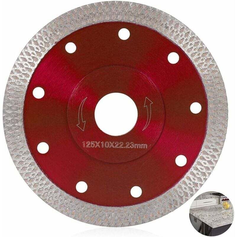 Linghhang - 125-mm-Diamantklinge für Nass- und Trockenfeinschnitte, professionelle Diamanttrennscheibe für Fliesen, Gran...