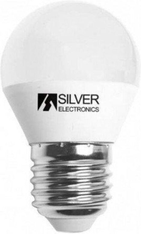 Silver Electronics - Sphärische LED-Glühbirne E27 7W Warmes Licht 3000K