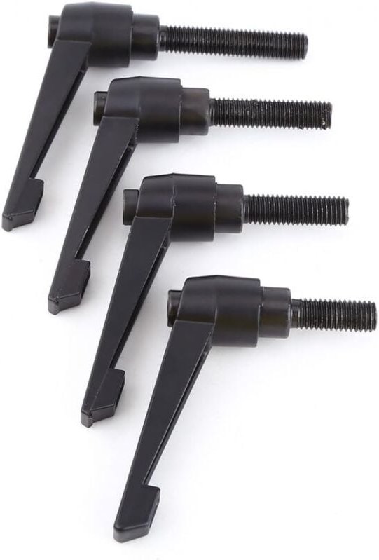 4 Stück Verstellbare Feststellgriffschraube 7-förmige Feststellschraube, M10X32 mm, L-förmige Feststellschraube