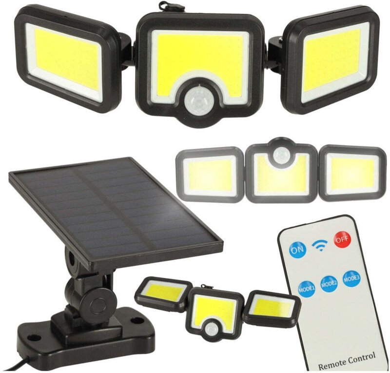 LED-Solarlampe mit Dämmerungs-Bewegungssensor