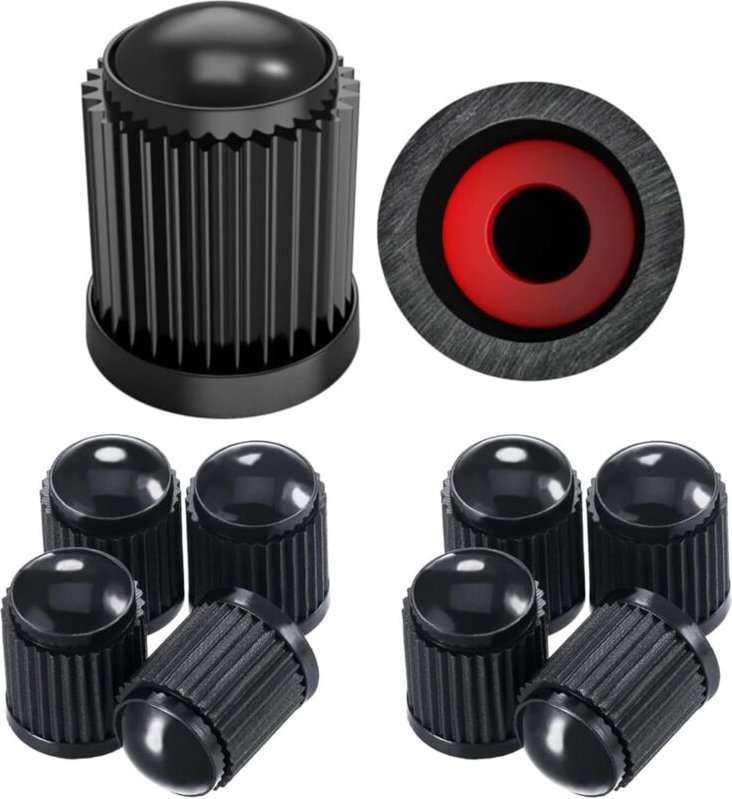 10 Stück Ventilkappen für Autoreifen, Ventilschaftabdeckungen für Autos, SUVs, Motorräder, Fahrräder – passend für alle ...