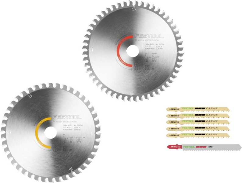 Sägeblatt-Set KSB-SORT/2 w/l 168x1,8 - Festool