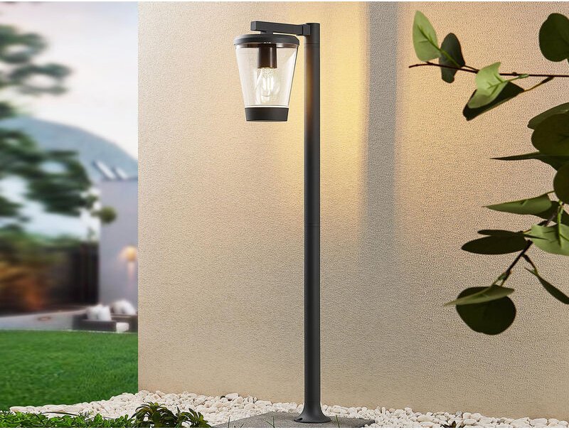 Meinewunschleuchte - led Wegeleuchte Laterne aus Aluminium Anthrazit, Höhe 100cm