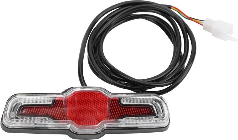 Tonchean - Rücklicht für Elektrofahrräder, 5 LEDs, abs, 36 v, 48 v, 60 v, Nabenmotor, Rücklicht für Elektrofahrräder, Si...