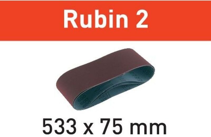 Schleifband L533X 75-P80 RU2/10 Rubin 2 - Festool