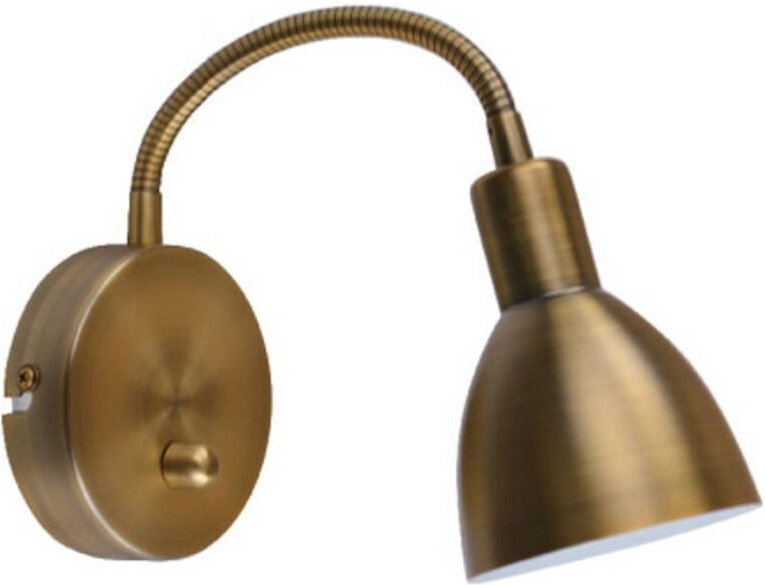 Thumbnail - Wandleuchte, Wandlampe Innen 'Amrei' aus Metall dimmbar für Wohnzimmer & Esszimmer von Lindby