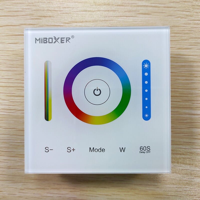 LED-Wand-Touchpanel-Controller für rgb/rgbw/rgb+cct LED-Farbwechsel-Streifenlicht mit dc 12–24 v