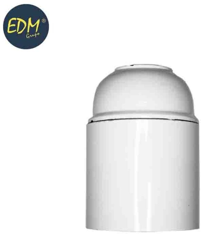 EDM - Verstärkte Bakelit Lampenfassung E27 Weiß