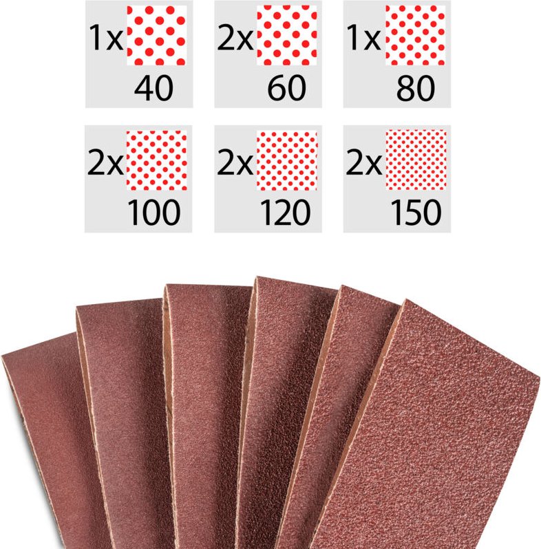 Bandschleifpapier-Set 10-Teilig 533x76mm - Trotec