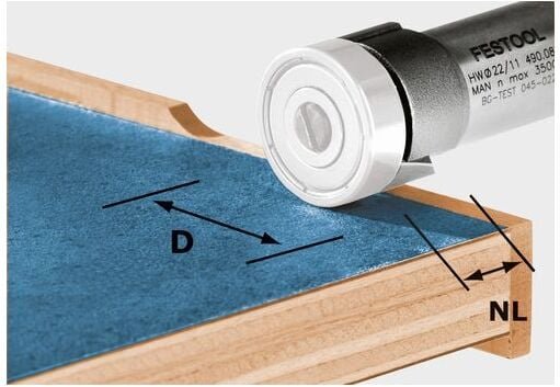 Bündigfräser hw D22/8-OFK 490085 - Festool