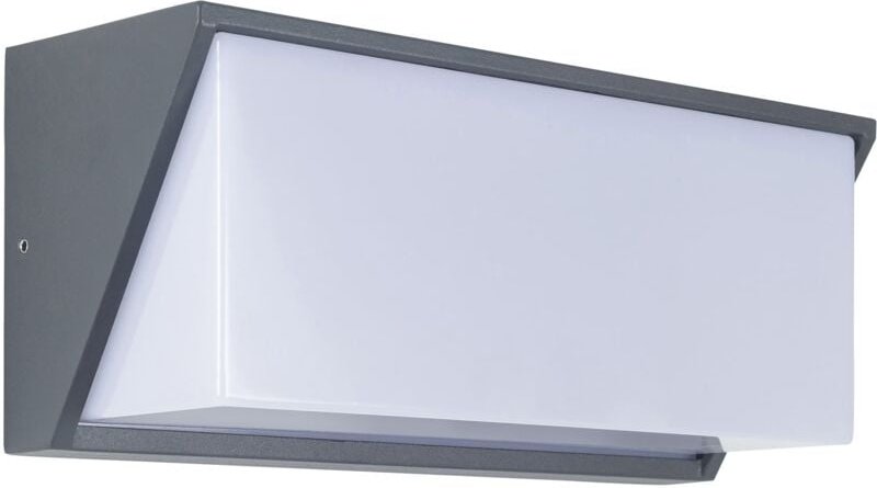 Forlight - Rechteckige schwarze Außenwandleuchte Quanta für E27-Glühbirne