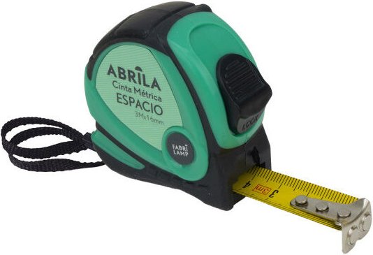 3mx16mm Raummaßband schwarz/grün 3mx16mm Clip, magnetischer Hakengriff, verriegelbar und ergonomisch