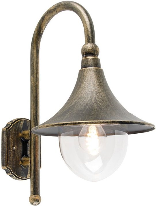 Smarte Außenwandleuchte Antikgold IP44 inkl. Wifi A60 - Daphne