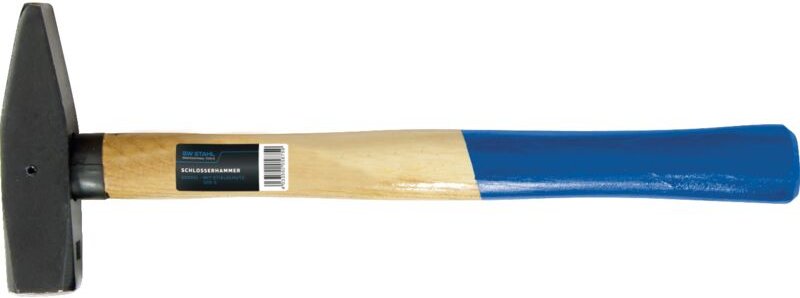 SW-Stahl 50905L Schlosserhammer mit Stielschutz I Werkzeughammer aus Hickoryholz I Hammer mit Kopfgewicht 500g I Hammers...