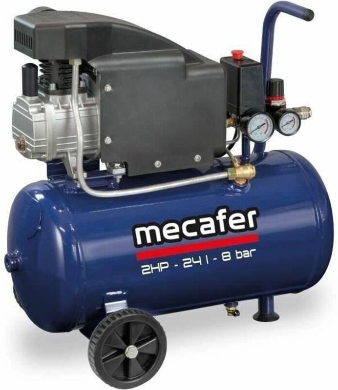 Mecafer 425793 Kompressor 24L Blau 2 PS 8 bar