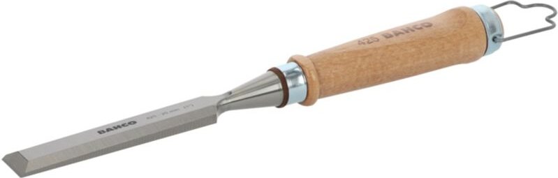 Stechbeitel, Holzgriff, vernickelter Stahlring, 38 x 140mm Bahco 425-38