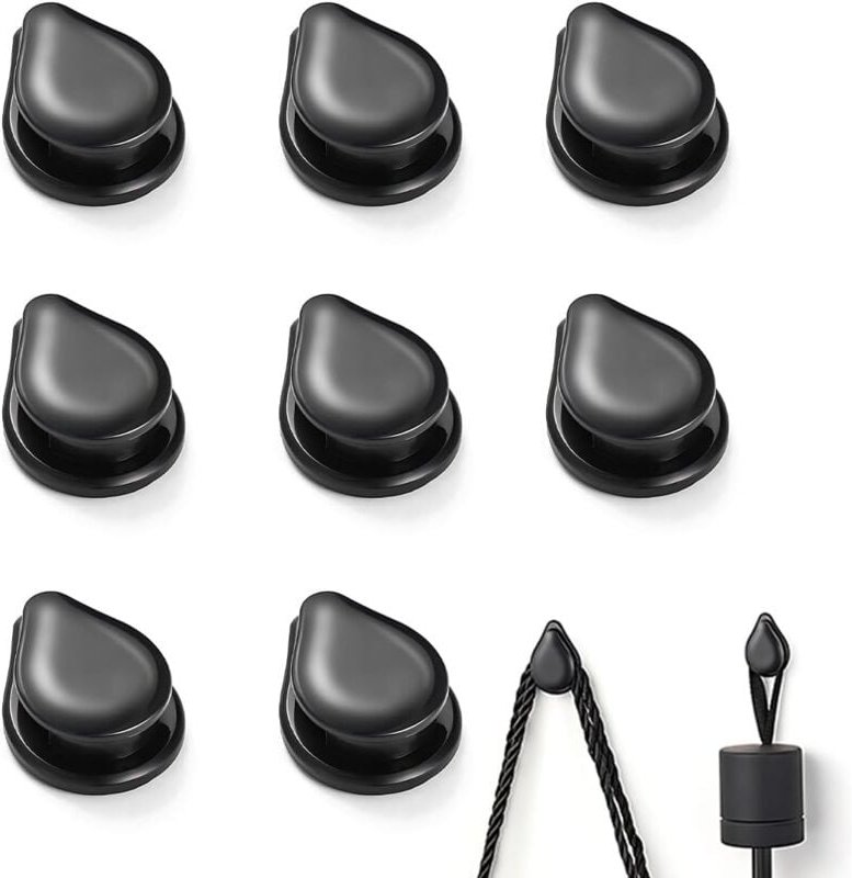 8 Stück Auto-Klebehaken, Mini-Auto-Gadget, selbstklebende Auto-Haken, Auto-Innenzubehör für Ladekabel, Schlüssel, USB-Ka...