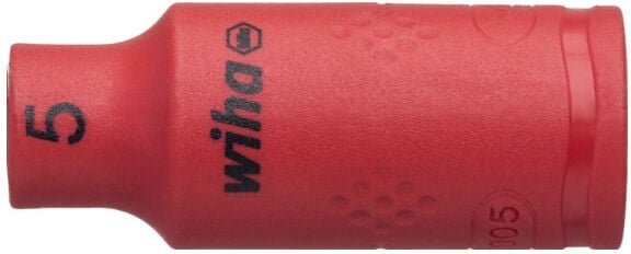 Steckschlüsseleinsatz isoliert 1/4' Außensechskant 5,0 mm (43089) - Wiha