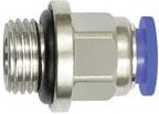 Gerade Steckverschraubung »Blaue Serie« mini, M6 a., Schlauch-Ø 3 - Riegler