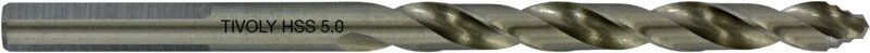 Tivoly - 5 TSP-Metallbohrer ø: 5 / l: 86 / HSS-Schleifschliff -DIN338 -h8 -Smart Point-Schärfen (anschließbare Box)