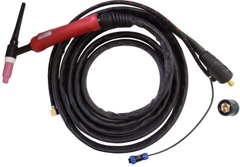 ELMAG WIG-Schlauchpaket ErgoTig 17/4m - 2 Takt/4 Takt, SteckerØ 13mm 16/25mm², inkl. Adapter von 13mm auf 9mm passend fü...