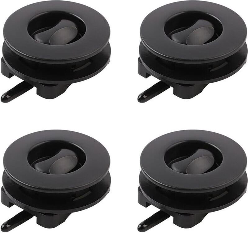 Set mit 4 Automattenmattenclips, Befestigungsgriffe aus Kunststoff mit rutschfester Schlaufe, universelle Befestigung