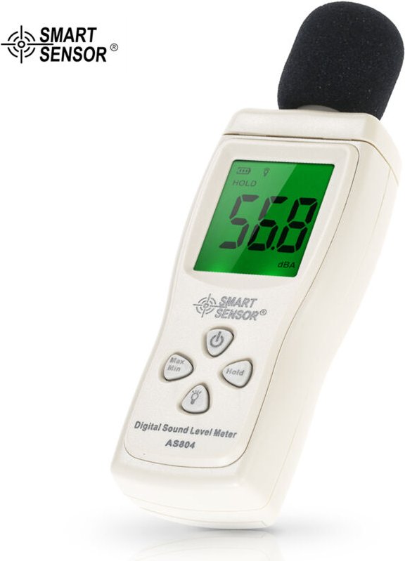SMART SENSOR Mini Digitaler Schallpegelmesser LCD-Display Rauschmesser Rauschmessgerat Dezibel-Tester 30-130dBA