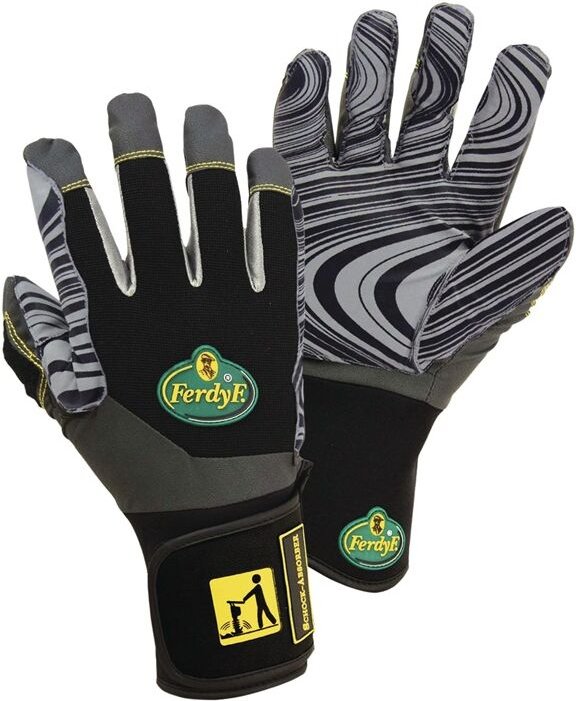 Leipold+dohle Gmbh - Vibrationsschutzhandschuhe Schock Absorber Gr.XL schwarz/grau Elastan/EVA