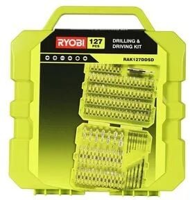 Ryobi RAK127DDSD Set 127 Bits 1/4" Sechskantbohrer-Schraubendreher