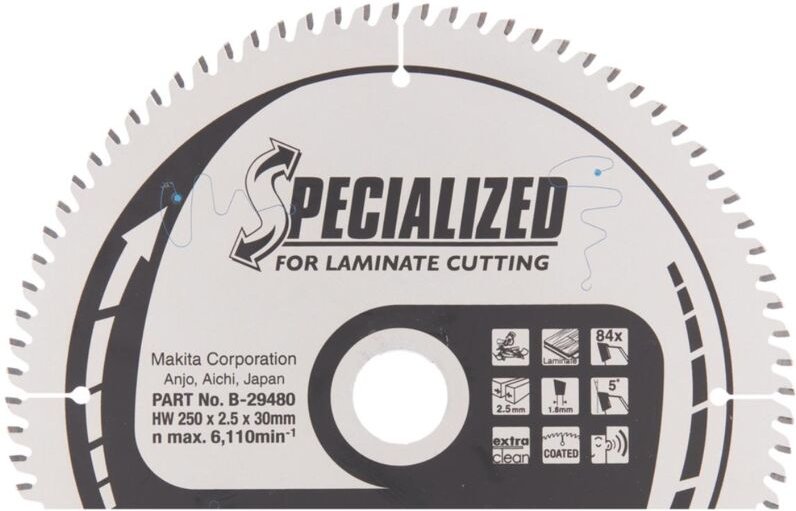Kreissägeblatt, 250 x 30 mm, 84 Zähne 250 x 30 mm • 84 Zähne - Makita