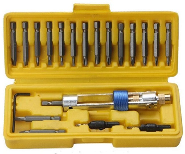 20-teiliges Set aus Schnellarbeitsstahl-Bit-Batch-Kopf-Kombinationswind-Mehrzweckschraubendreher