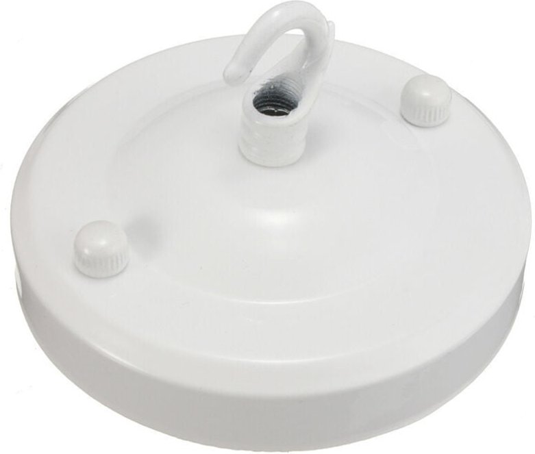 Linghhang - 10 Stück Vintage-Deckenhaken aus Eisen – weiß, Metall-Aufhängeplatte mit Haken und Saugnapf für DIY-Zubehör,...