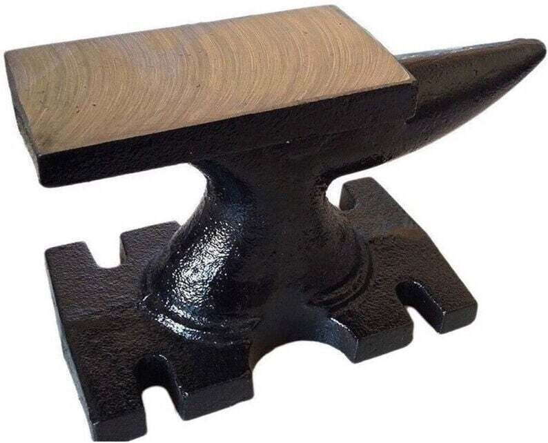 4 kg Eisenamboss für Schmiede, Eisenhammer, Goldschmied, Metallverarbeitung – - Ymyny