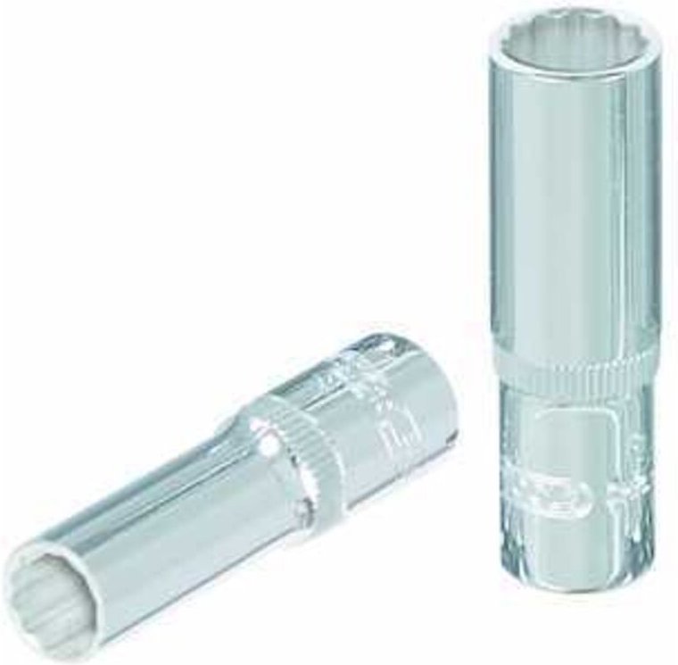 1/4' CHROMEplus 12-kant-Stecknuss, lang, 7mm