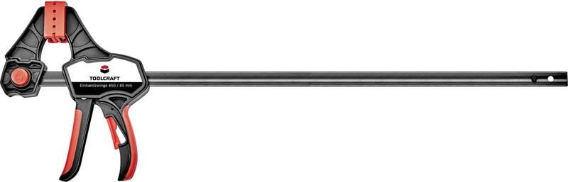 Einhandzwinge 450 x 85 mm 1500 Nm Toolcraft 1544400 Spann-Weite (max.):450 mm Ausladungs-Maße:85 mm
