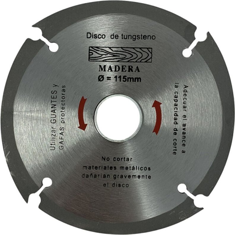 Bigbuy - Wolframscheibe zum Schneiden von Holz für radiales CDM-115mm