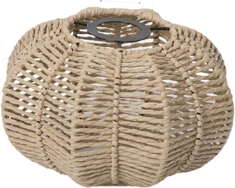 Papierseil Lampenschirm Gewebter Anhänger Lampenschirm Kronleuchter Lampenschirm Leuchtenschirm Handgewebter Lampenschir...