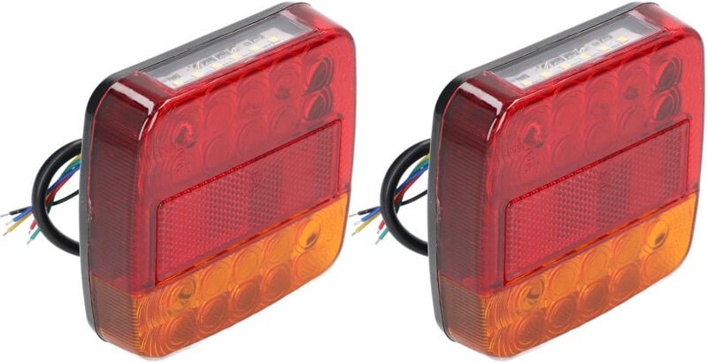 2 stücke 12V LED Rückleuchten Hinten Blinker Licht Stoßfest Universal für Lkw Anhänger