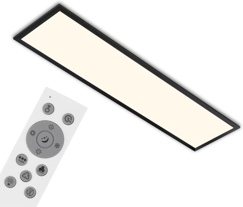 Led Panel Dimmbar Fernbedienung Farbwechsel cct 24W schwarz Metall IP20 Brilo ner