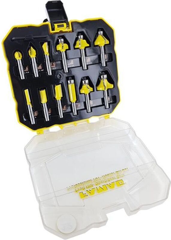 Famag HM-Fräsersatz 12-teilig in Kunststoffbox, Sh 8