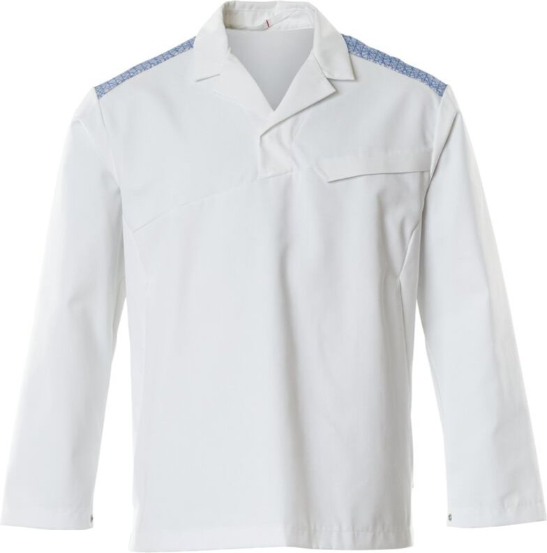 Schlupfkasack 20252 Gr. 4XL, weiss/azurblau - Mascot