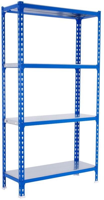 Simonrack Regalsystem verstellbar blau galvanisiert Metall 1500x800x300 mm