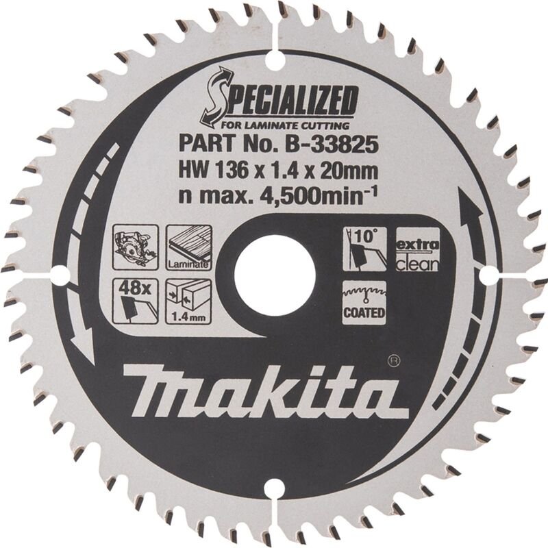Specialized Sägeblatt 136x20x48Z - Makita
